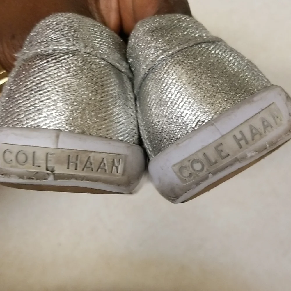 Cole Haan Silver Pinch Weekender Loafers Size 4.5
